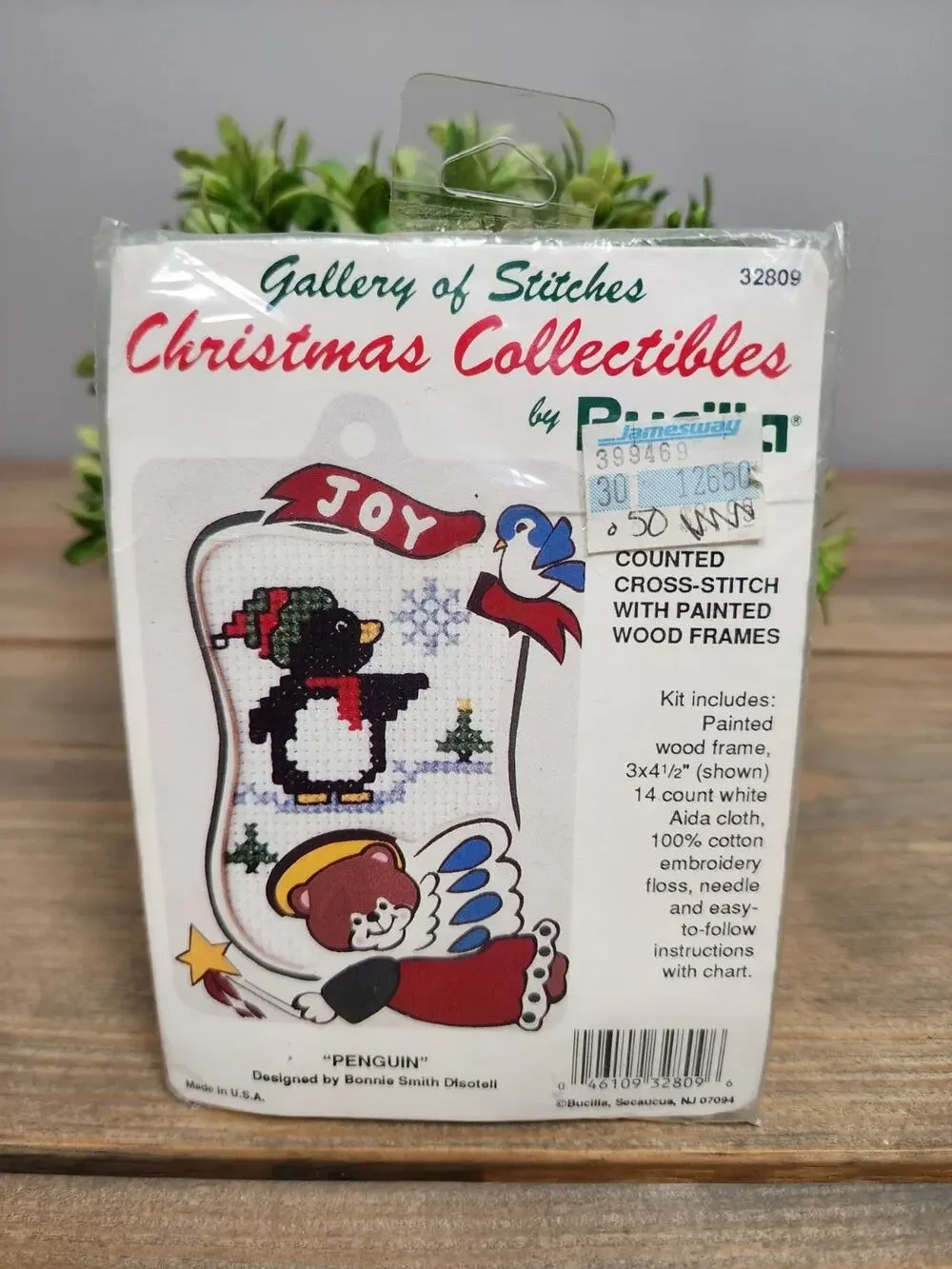 Bucilla Gallery Stitches (JOY) Christmas Collectibles Ornament Kit